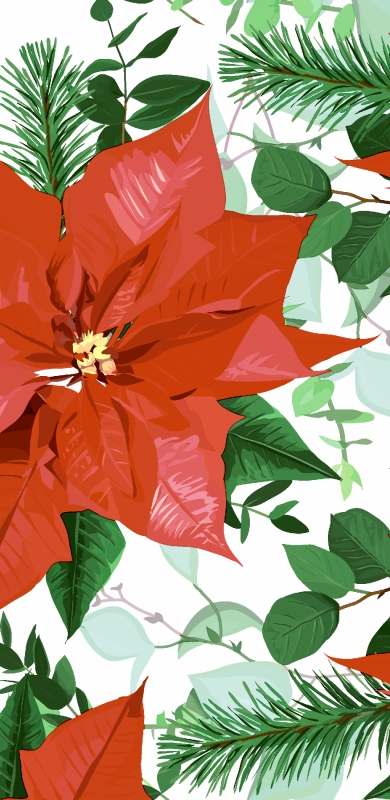 Paper + Design Zakdoeken - Floral Christmas Paper + Design Zakdoeken - Floral Christmas