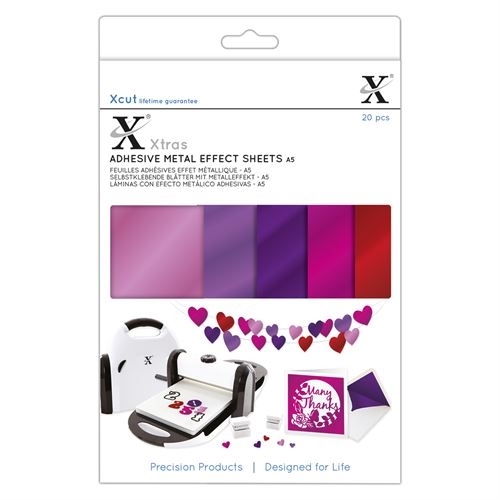 Xcut Xtra A5 Adhesive Metall Effect Sheets Pinks (20pcs) (XCU 174422) Xcut Xtra A5 Adhesive Metall Effect Sheets Pinks (20pcs) (XCU 174422)