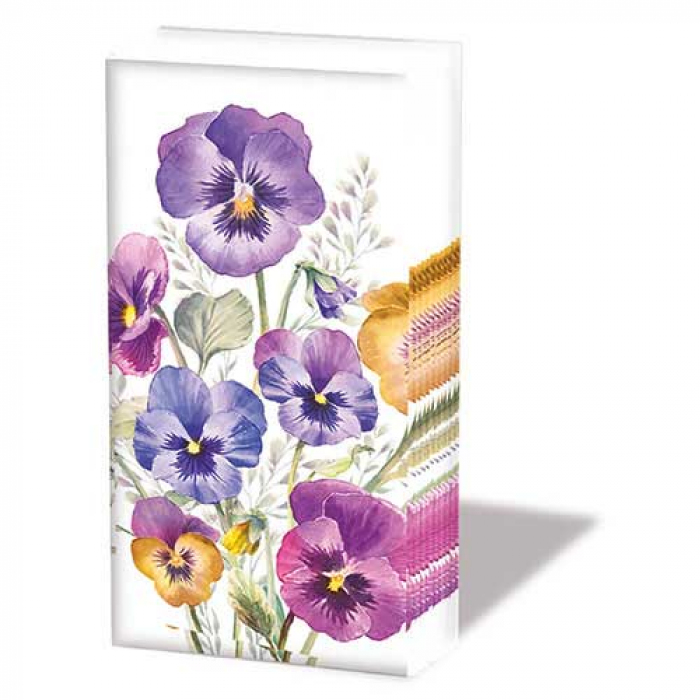 Ambiente Papieren Zakdoeken - Pansies Ambiente Papieren Zakdoeken - Pansies