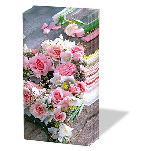 Ambiente Zakdoeken - Heart Of Roses Ambiente Zakdoeken - Heart Of Roses