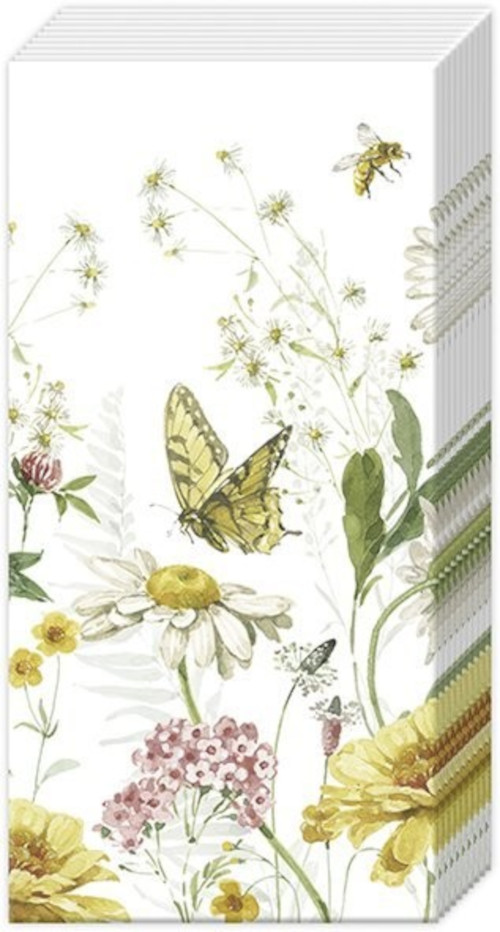 IHR Zakdoeken - Wildflower and Butterfly IHR Zakdoeken - Wildflower and Butterfly