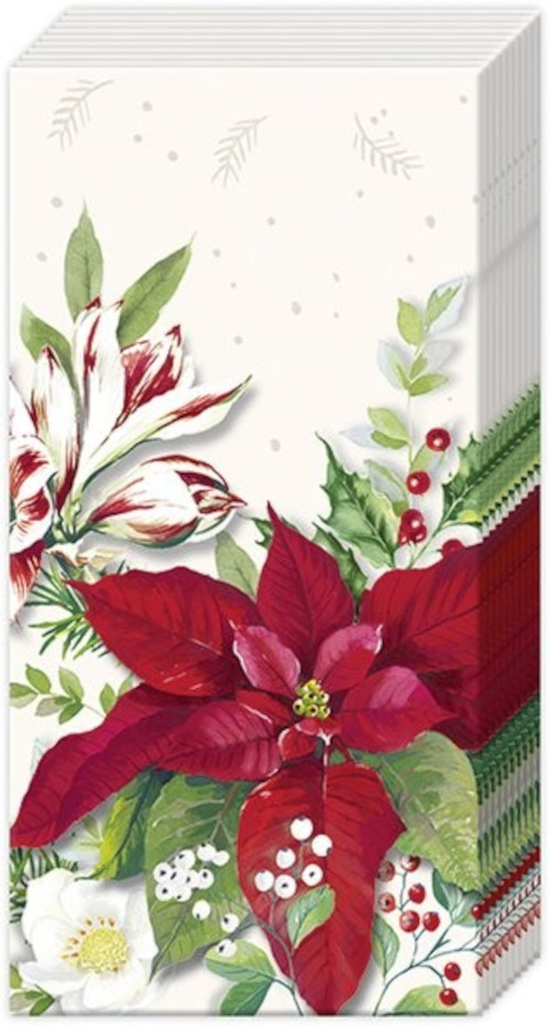 IHR Zakdoeken - Christmas florals IHR Zakdoeken - Christmas florals