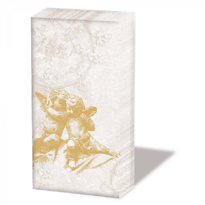 Ambiente - Zakdoeken 6 pakjes - Classic angels gold Ambiente - Zakdoeken 6 pakjes - Classic angels gold
