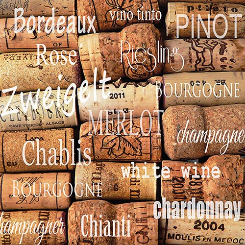 Cocktail servetten - Wine Corks
