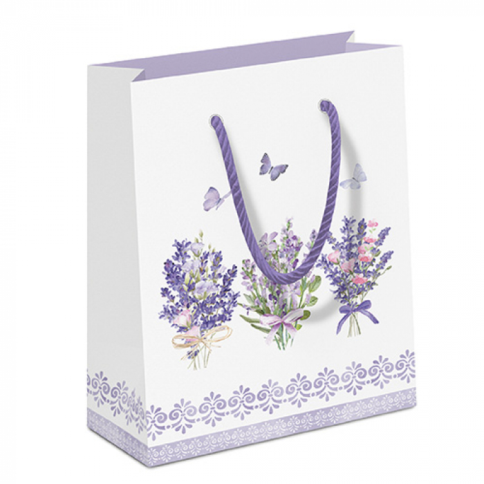 Ambiente Cadeautas 22,5x17x9 cm - Lovely lavender white