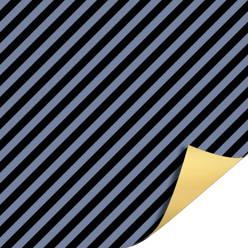 Cadeaupapier 50x300cm - Stripes Denim/Black AZ Goud Cadeaupapier 50x300cm - Stripes Denim/Black AZ Goud
