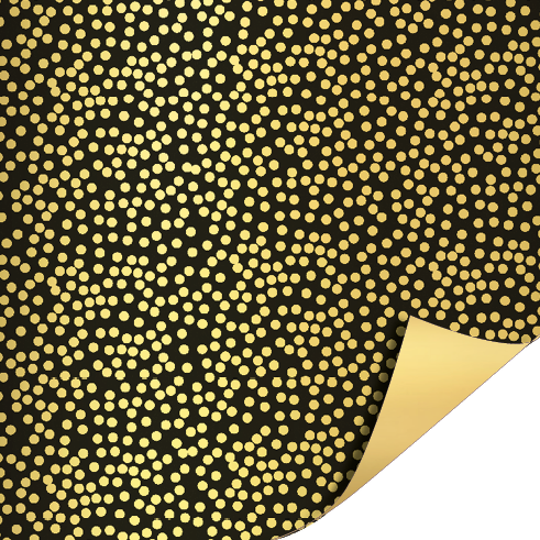 Cadeaupapier 50x300cm - Minidots Zwart/Goud AZ goud Cadeaupapier 50x300cm - Minidots Zwart/Goud AZ goud