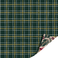 Cadeaupapier 70 cm - Classic Christmas - Kersttakjes - Ruit groen