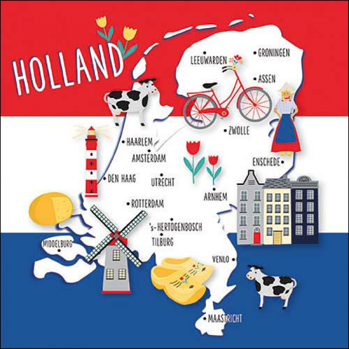 Lunch Servet per stuk - Holland glory Lunch Servet per stuk - Holland glory