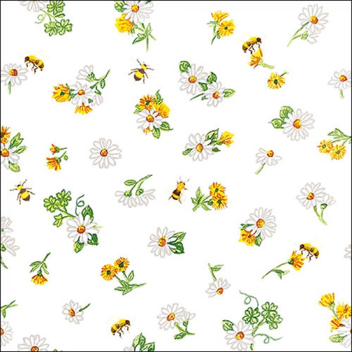 Lunch Servet per stuk - Daisy All Over Lunch Servet per stuk - Daisy All Over