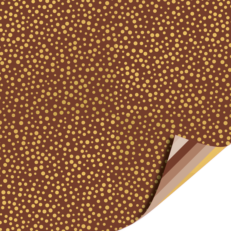 Cadeaupapier 70x200cm - Luxury dots mokka Cadeaupapier 70x200cm - Luxury dots mokka