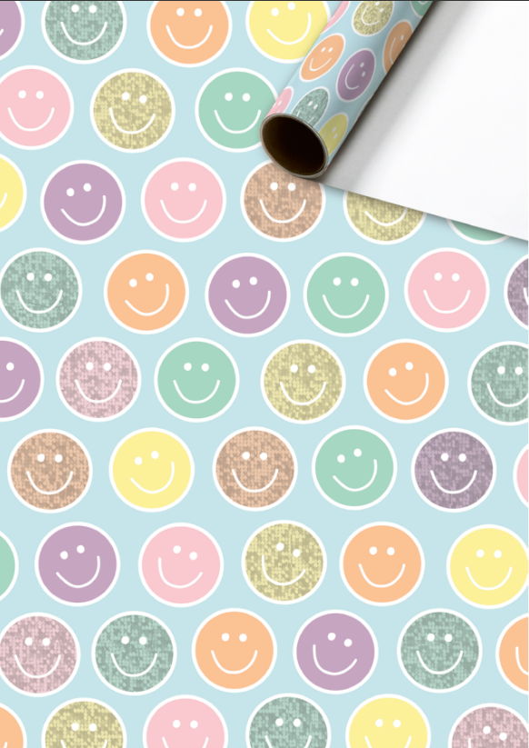 Cadeaupapier 70x150 cm - Nea - Smiley Cadeaupapier 70x150 cm - Nea - Smiley