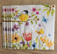 Lunch servet per stuk - Spring Bird