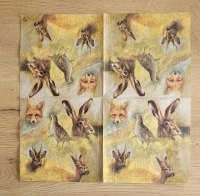 Lunch Servet per stuk - Wild Animals Collage