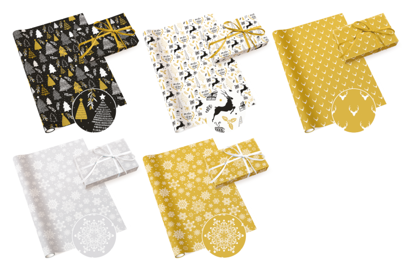 PAW Cadeaupapier 70 cm - Kerstafbeeldingen 3 - 5 stuks PAW Cadeaupapier 70 cm - Kerstafbeeldingen 3 - 5 stuks