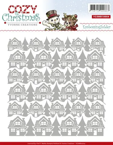 Yvonne Creations Embossing Folder - Cozy Christmas Yvonne Creations Embossing Folder - Cozy Christmas