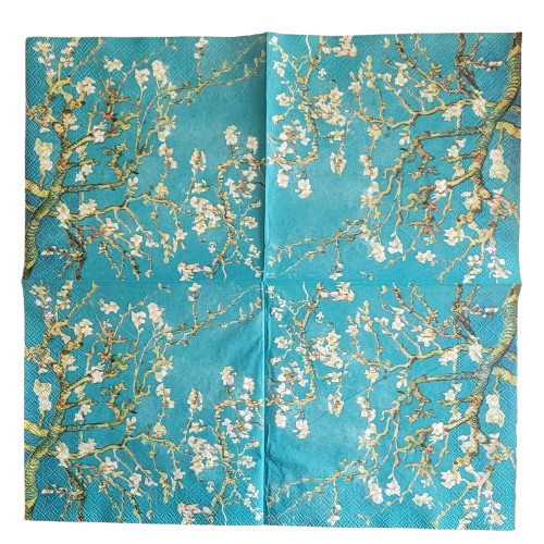 Lunch Servet per stuk Almond Blossom Vincent van Gogh - Ambiente - 33x33 cm Lunch Servet per stuk Almond Blossom Vincent van Gogh - Ambiente - 33x33 cm