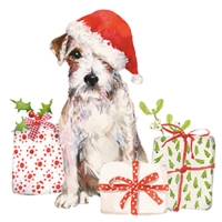 Lunch servet per stuk - Christmas Pup