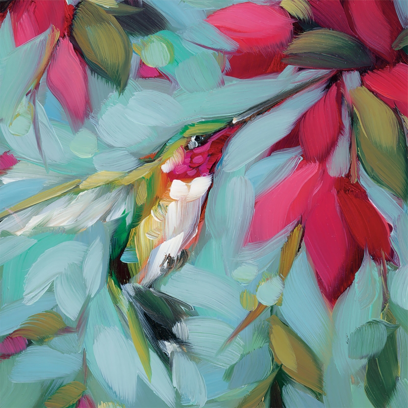 Lunch servet per stuk - Colibri Flowers Lunch servet per stuk - Colibri Flowers