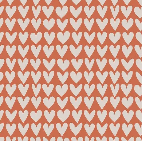 Cadeaupapier 30x200 cm - Love Faded Red - 2 stuks