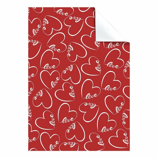 Cadeaupapier 70x200 cm - Dany - Love - Rood Cadeaupapier 70x200 cm - Dany - Love - Rood