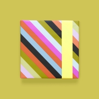 Cadeaupapier 70x300 cm - Multi Stripes Yellow