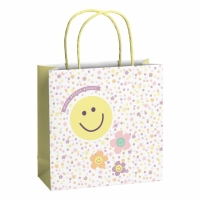 Cadeautas 20x8x20 cm - Nea - Smiley - Bloemen - 3 stuks