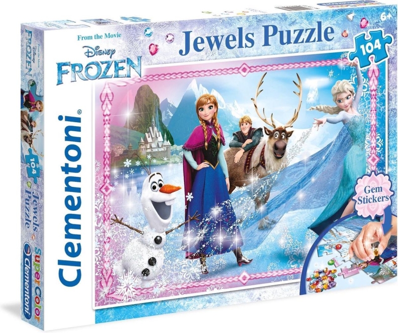 Legpuzzel - 104 Stukjes - Jewels Frozen Legpuzzel - 104 Stukjes - Jewels Frozen