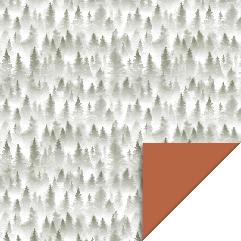 Cadeaupapier 30x300 cm - Forest - Cognac - 2 stuks Cadeaupapier 30x300 cm - Forest - Cognac - 2 stuks