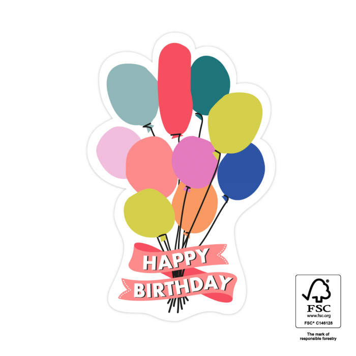 Cadeaustickers - Balloons - 10 stuks Cadeaustickers - Balloons - 10 stuks