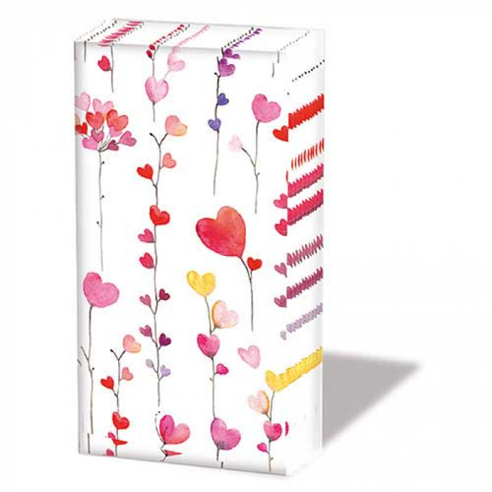 Ambiente Zakdoeken - Hearts garlands
