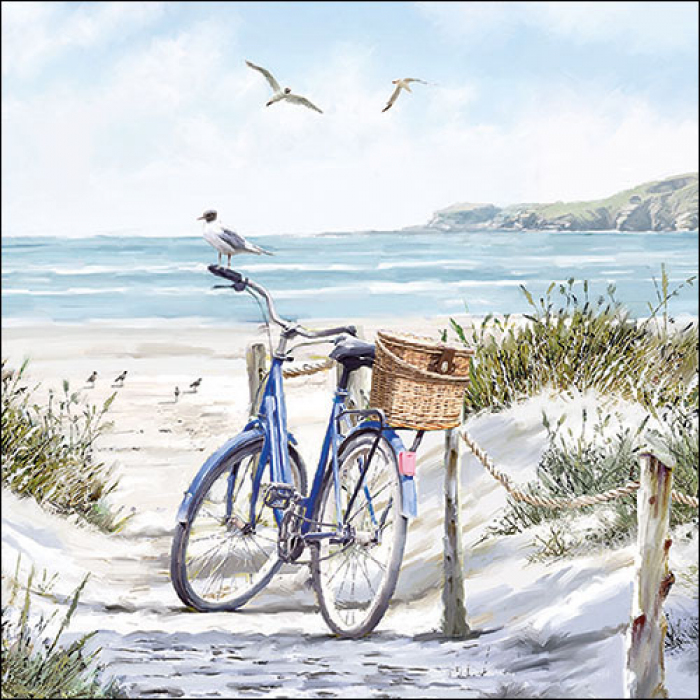 Ambiente Lunch servetten - Bike at the beach