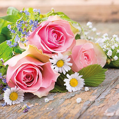 Lunch Servetten - Roses Pink Lunch Servetten - Roses Pink
