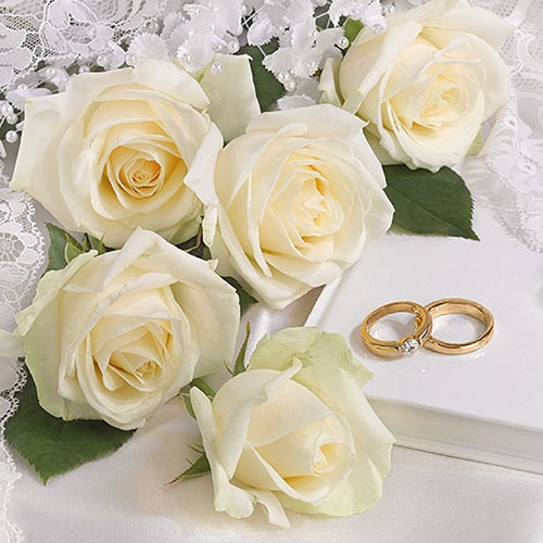 Lunch Servetten - White Wedding Lunch Servetten - White Wedding