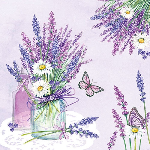 Lunch Servetten - Lavender Jar Lilac