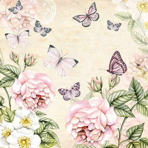 Lunch Servetten - Botanical Cream