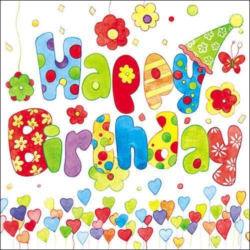 Lunch Servetten - Happy Birthday