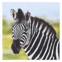 Lunch servet per stuk - Zebra