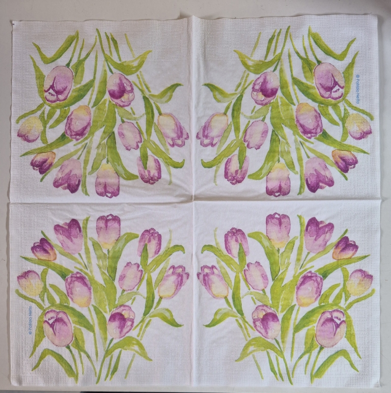Lunch servet per stuk - Tulip Bouquet Lunch servet per stuk - Tulip Bouquet
