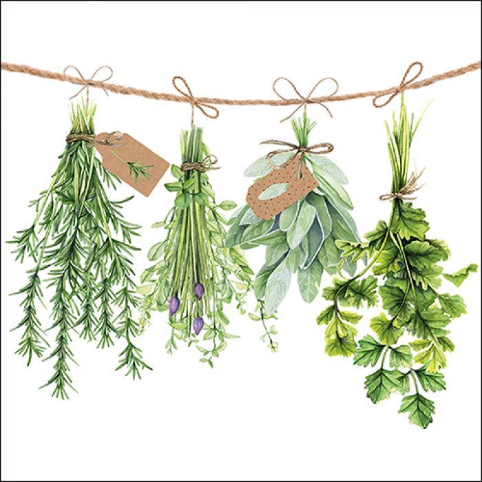 Lunch servet per stuk - Fresh Herbs Lunch servet per stuk - Fresh Herbs