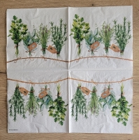 Lunch servet per stuk Fresh Herbs - Ambiente - 33x33 cm