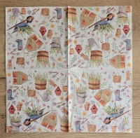 Lunch Servet per stuk Happy Gardening - Ambiente - 33x33 cm