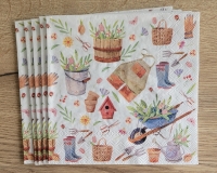 Lunch Servet per stuk Happy Gardening - Ambiente - 33x33 cm