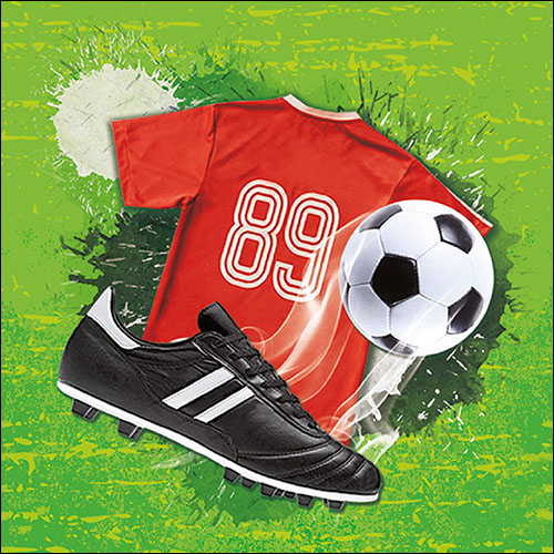 Lunch Servet per stuk - Soccer - Voetbal