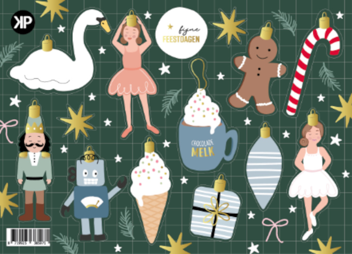 Cadeau stickersvel - Kerst Notenkraker Cadeau stickersvel - Kerst Notenkraker