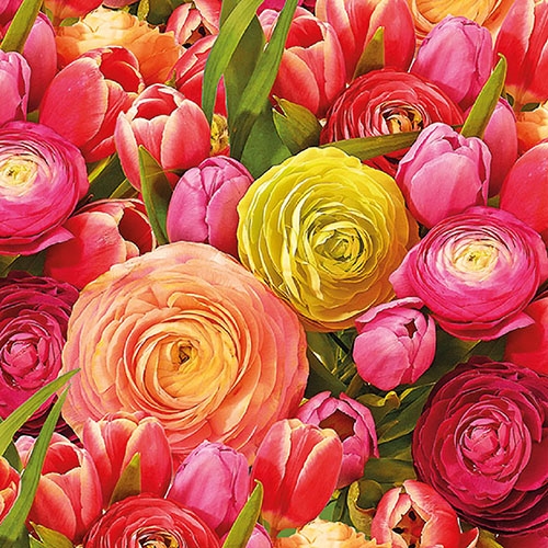 Lunch servet per stuk - Ranunculus