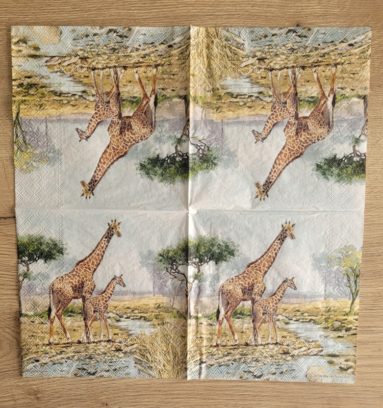 Lunch servet per stuk - Giraffes Lunch servet per stuk - Giraffes
