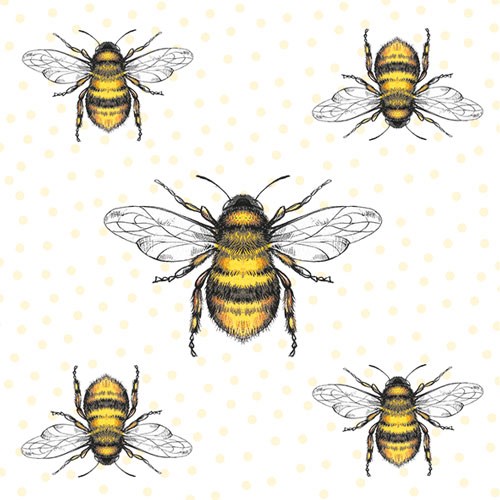 Lunch Servet per stuk - Flying Bees