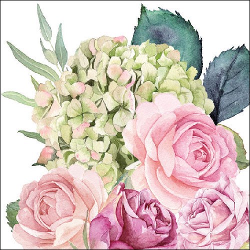 Lunch Servet per stuk - Rose Garden