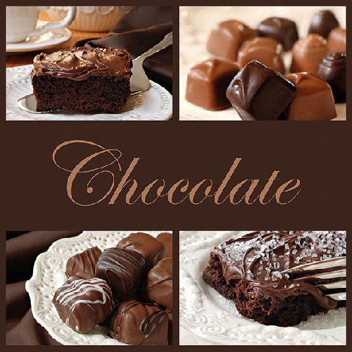 Lunch Servet per stuk - Chocolate